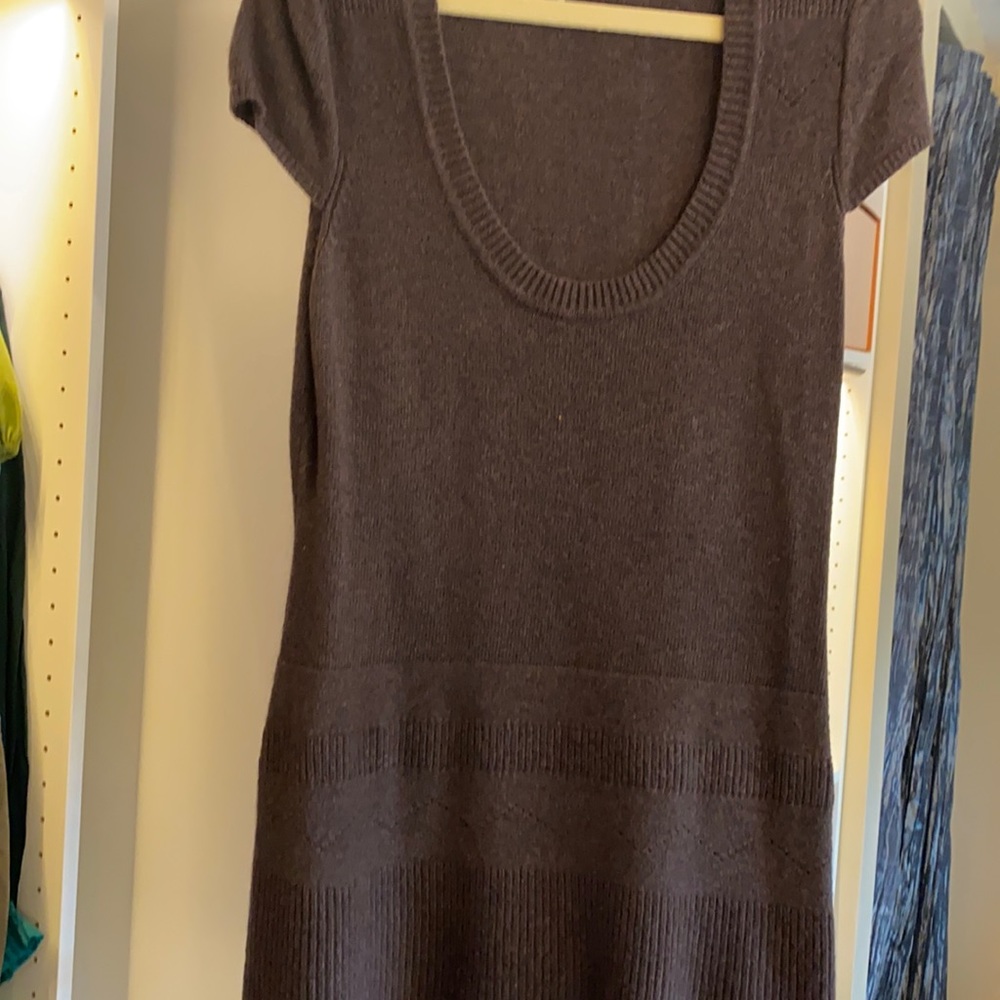 Long tunic style wool sweater